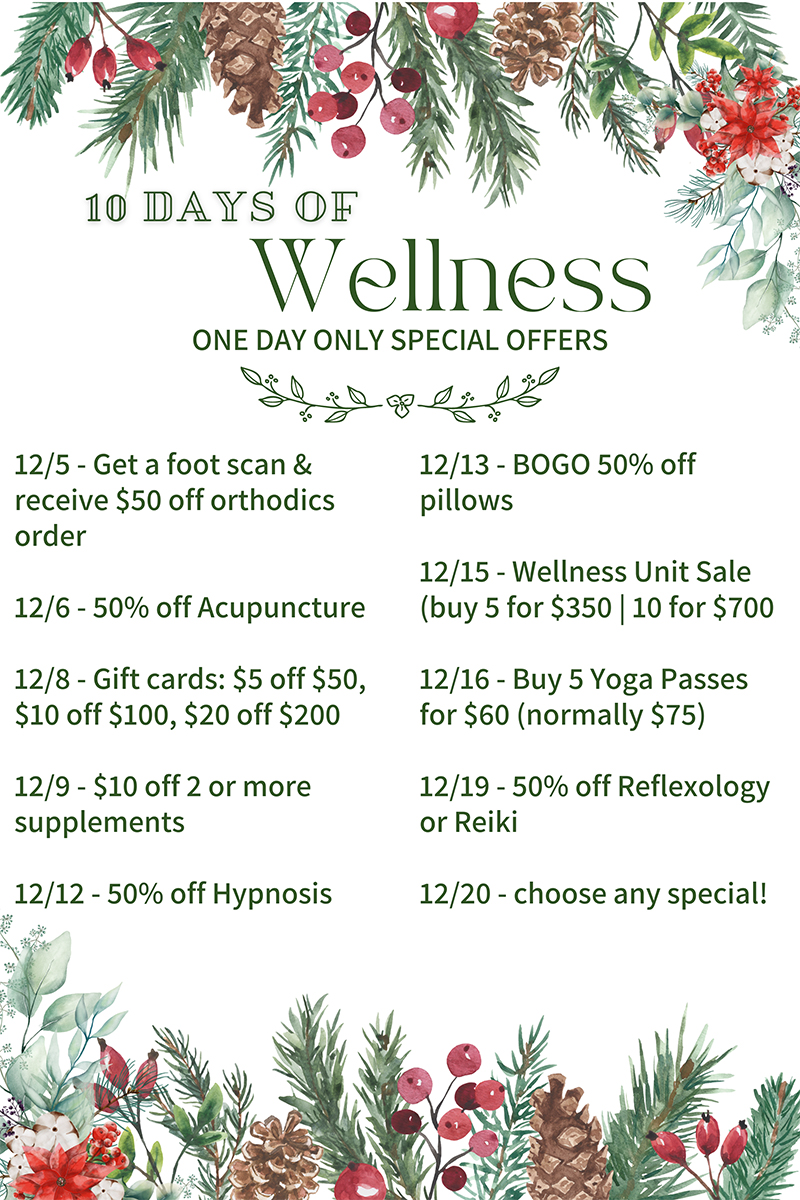 10 Days of Wellness One Day Only Special Offers