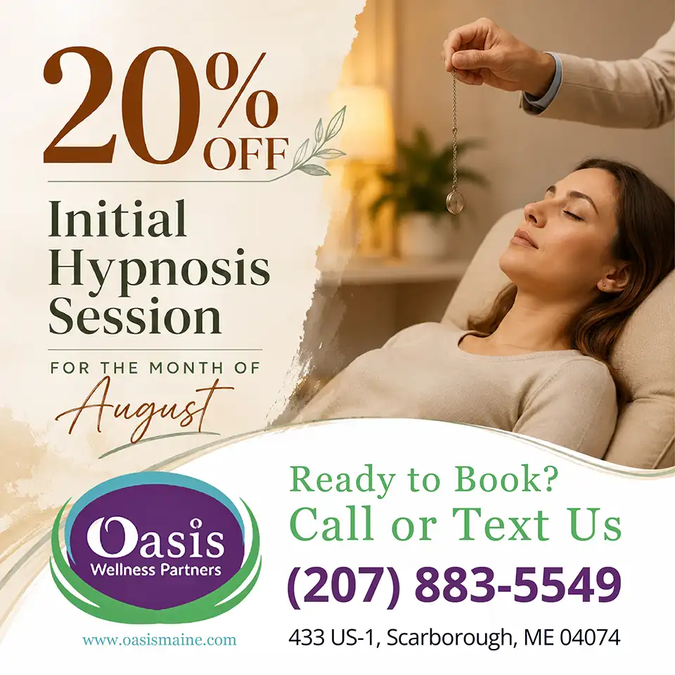 Get 20% Off Intial Hypnosis Session for the Month of August!