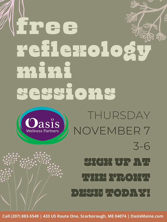 Free Reflexology Mini Sessions