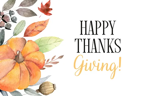 Happy Thanksgiving from Our Company to You