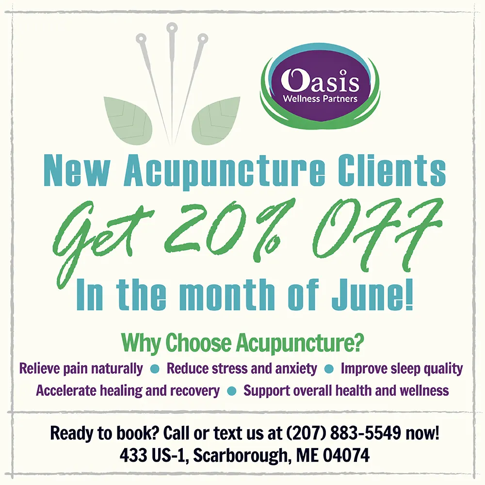 New Acupuncture Clients Get 20% OFF in the Month of June
